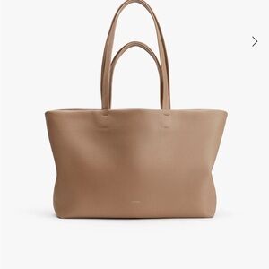 Cuyana Small Easy Tote- Leather Cappuccino